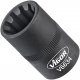 VIGOR Steckschlüsseleinsatz ∙ V6634 ∙ 1/2 Zoll (12,5 mm) Vierkant hohl ∙ Rillenprofil ∙ SW 20 mm