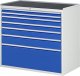 Schubladenschrank XXL7.9 | B1145xT650xH1035mm | MT-Top-25mm | 7xSchublade-VA Schubladenschrank XXL7.9 | B1145xT650xH1035mm | MT-Top-25mm | 7xSchublade-VA