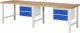 Werkbank 7125A1 | B3000xT900xH840mm | 4xSchublade-VA Werkbank 7125A1 | B3000xT900xH840mm | 4xSchublade-VA