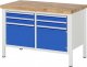 Werkbank höhenverstellbar 8469A2 | B1250xT700xH840-1040mm | 4xSchublade-TA | 2xTür Werkbank höhenverstellbar 8469A2 | B1250xT700xH840-1040mm | 4xSchublade-TA | 2xTür