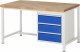 Werkbank höhenverstellbar 8157A1 | B1500xT900xH840-1040mm | 3xSchublade-VA Werkbank höhenverstellbar 8157A1 | B1500xT900xH840-1040mm | 3xSchublade-VA