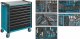 HAZET Werkstattwagen Assistent 179NXL ∙ Sortiment 179NXL-8/321 ∙ 321-teilig ∙ Schubladen | flach: 7× 81 x 696 x 398 mm ∙ Schublad
