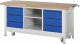 Werkbank mit Fahrgestell 8581I2 | B2000xT700xH880mm | 6xSchublade-TA Werkbank mit Fahrgestell 8581I2 | B2000xT700xH880mm | 6xSchublade-TA