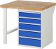 Werkbank 7513A1 | B1000xT900xH890mm | 5xSchublade-TA