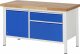Werkbank 8651A2 | B1500xT700xH840mm | 2xSchublade-TA | 1xTür Werkbank 8651A2 | B1500xT700xH840mm | 2xSchublade-TA | 1xTür