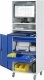 Computer-Schrank 66 mit Monitorgehäuse T520mm | B65 xT520xH1895mm | mobil Computer-Schrank 66 mit Monitorgehäuse T520mm | B65 xT520xH1895mm | mobil