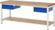 Werkbank 8002I7 | B2000xT700xH840mm | Ablageboden Buche | 2xSchublade-TA