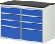 Schubladenschrank LL5.3.3 | B1145xT650xH820mm | M-Top-22mm | 8xSchublade-VA Schubladenschrank LL5.3.3 | B1145xT650xH820mm | M-Top-22mm | 8xSchublade-VA