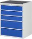 Schubladenschrank XL7.4 | B770xT650xH1035mm | MT-Top-25mm | 5xSchublade-TA Schubladenschrank XL7.4 | B770xT650xH1035mm | MT-Top-25mm | 5xSchublade-TA