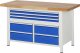 Werkbank höhenverstellbar 8924A2 | B1500xT700xH840-1040mm | 8xSchublade-VA