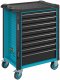 HAZET Werkstattwagen Assistent 179N ∙ einzeln 179N-8 ∙ L x B x H: 785 mm x 518 mm x 1020 mm ∙ Schubladen | flach: 7× 81 x 522 x 3