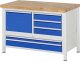 Werkbank höhenverstellbar 8932A2 | B1250xT700xH840-1040mm | 5xSchublade-TA | 1xTür Werkbank höhenverstellbar 8932A2 | B1250xT700xH840-1040mm | 5xSchublade-TA | 1xTür