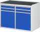 Schubladenschrank LL5.7.7 | B1145xT650xH825mm | MT-Top-25mm | 4xSchublade-TA | 2xTür Schubladenschrank LL5.7.7 | B1145xT650xH825mm | MT-Top-25mm | 4xSchublade-TA | 2xTür