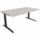 Schreibtisch Kufe Einzels. Quadrat B1800xT1000xH650-850 an/Lichtgrau Schreibtisch Kufe Einzels. Quadrat B1800xT1000xH650-850 an/Lichtgrau