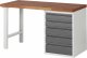 Werkbank 7513I1 | B1500xT700xH890mm | 5xSchubladen-TA Werkbank 7513I1 | B1500xT700xH890mm | 5xSchubladen-TA