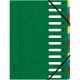 Exacompta Ordnungsmappe Harmonika 55123E DIN A4 12Fächer grün Exacompta Ordnungsmappe Harmonika 55123E DIN A4 12Fächer grün