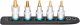 HAZET SmartRail ∙ Flexible Kunststoff-Steckleiste 992T-SR/5 ∙ 1/2 Zoll (12,5 mm) Vierkant hohl ∙ Innen TORX® Profil ∙ 5-teilig ∙