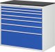 Schubladenschrank XXL7.9 | B1145xT650xH1030mm | M-Top-22mm | 7xSchublade-TA