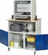 Computer-Tisch 1023 mit Monitorgehäuse T550mm | B1100xT790xH1890mm | mobil Computer-Tisch 1023 mit Monitorgehäuse T550mm | B1100xT790xH1890mm | mobil