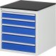 Schubladenschrank L3.20 | B580xT650xH640mm | M-Top-22mm | 5xSchublade-TA Schubladenschrank L3.20 | B580xT650xH640mm | M-Top-22mm | 5xSchublade-TA