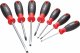 VIGOR Schraubendreher Satz ∙ V1637 ∙ Kreuzschlitz Profil PH | Schlitz Profil ∙ 7-teilig ∙ 0,6 x 3 – 1,2 x 6,5 · PH0 – PH2 ∙ Anzah