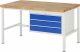 Werkbank höhenverstellbar 8227A1 | B1500xT900xH840-1040mm | 3xSchublade-VA Werkbank höhenverstellbar 8227A1 | B1500xT900xH840-1040mm | 3xSchublade-VA
