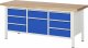Werkbank höhenverstellbar 8571A2 | B2000xT700xH840-1040mm | 8xSchublade-TA Werkbank höhenverstellbar 8571A2 | B2000xT700xH840-1040mm | 8xSchublade-TA