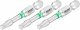 HAZET Bit 2223NSLG-T25/3 ∙ 1/4 Zoll (6,3 mm) Sechskant massiv ∙ Innen TORX® Profil ∙ 3-teilig ∙ SW T25