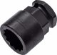 HAZET Schlag- | Maschinenschrauber Steckschlüsseleinsatz 900SZ6-19 ∙ 1/2 Zoll (12,5 mm) Vierkant hohl | 24 mm Außen-Sechskant ∙ Au