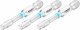 HAZET Bit 2204NSLG-4/3 ∙ 1/4 Zoll (6,3 mm) Sechskant massiv ∙ Innen Sechskant Profil ∙ 3-teilig ∙ SW 4 mm