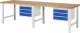Werkbank 7127A1 | B3000xT900xH840mm | 6xSchublade-VA
