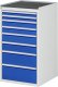 Schubladenschrank L7.11 | B580xT650xH1035mm | MT-Top-25mm | 8xSchublade-TA