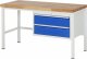 Werkbank höhenverstellbar 8225A1 | B1500xT700xH840-1040mm | 2xSchublade-TA