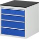Schubladenschrank L3.6 | B580xT650xH640mm | M-Top-22mm | 4xSchublade-TA Schubladenschrank L3.6 | B580xT650xH640mm | M-Top-22mm | 4xSchublade-TA