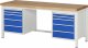 Werkbank 8184A1 | B2000xT700xH840mm | 10xSchublade-VA