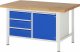 Werkbank höhenverstellbar 8468A2 | B1500xT900xH840-1040mm | 3xSchublade-TA | 1xTür Werkbank höhenverstellbar 8468A2 | B1500xT900xH840-1040mm | 3xSchublade-TA | 1xTür