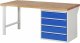 Werkbank 7609A1 | B2000xT900xH890mm | 4xSchublade-TA Werkbank 7609A1 | B2000xT900xH890mm | 4xSchublade-TA