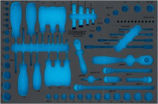 HAZET 2-Komponenten Weichschaumeinlage 163-53LN ∙ L x B: 519 mm x 342 mm