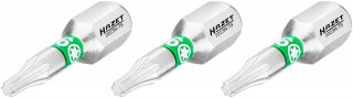 HAZET Bit 2223N-T9/3 ∙ 1/4 Zoll (6,3 mm) Sechskant massiv ∙ Innen TORX® Profil ∙ 3-teilig ∙ SW T9
