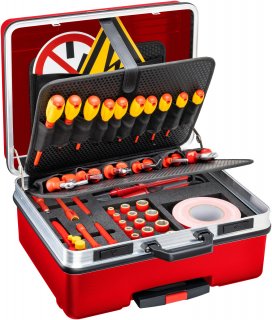 HAZET Hochvolt-Werkzeug Satz ∙ schutzisoliert 150/52 ∙ 3/8 Zoll (10 mm) Vierkant hohl ∙ Schlitz Profil | Kreuzschlitz Profil PH | 