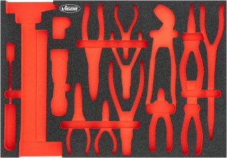 VIGOR Weichschaumeinlage ∙ leer ∙ V5636N-L ∙ L x B x H: 563 mm x 393 mm x 35 mm