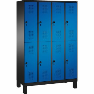 C+P Doppelstockspind 4931040S10079 Füße 8Fächer B1200mm sgr/ebl