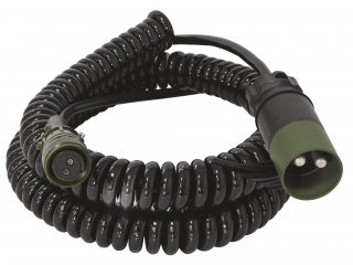 Spiralkabel 1.2m > 5.0m - 2,5mm² + NATO-Anschluss für GYSFLASH XTREM
