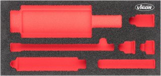 VIGOR Weichschaumeinlage ∙ leer ∙ V5058-L ∙ L x B x H: 393 mm x 188 mm x 35 mm