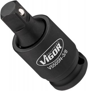 VIGOR Schlagschrauber Gelenkstück ∙ V5505N-3/8 ∙ 3/8 Zoll (10 mm) Vierkant hohl ∙ 3/8 Zoll (10 mm) Vierkant massiv