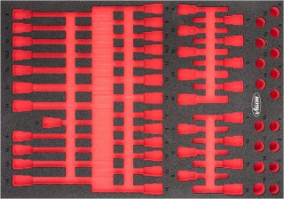 VIGOR Weichschaumeinlage ∙ leer ∙ V6810-L ∙ L x B x H: 563 mm x 393 mm x 35 mm