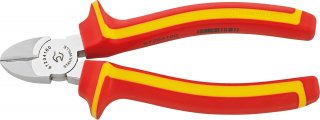 VDE-Seitenschneider L.160mm Kopf verchromt Griffe 2-Komponenten-Griffe