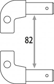 Elektrodenarm PX5 x 2 - LG 64mm - Alu - X11 - für PORTASPOT 230 Elektrodenarm PX5 x 2 - LG 64mm - Alu - X11 - für PORTASPOT 230
