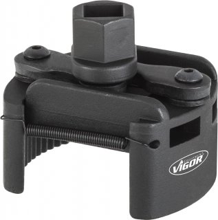 VIGOR Ölfilter-Spannschlüssel ∙ 60 – 80 mm ∙ universal ∙ V4413 ∙ 21 mm Außen-Sechskant | 1/2 Zoll (12,5 mm) Vierkant hohl ∙ 60 - 