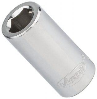 VIGOR Bit Adapter ∙ V3651N ∙ 1/4 Zoll (6,3 mm) Vierkant hohl ∙ 1/4 Zoll (6,3 mm) Sechskant hohl ∙ 25 mm